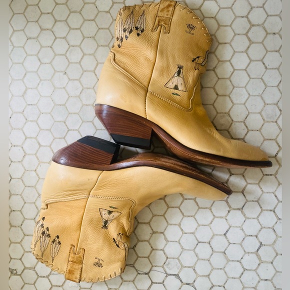 Vintage Zodiac Cowboy Ankle Boots - Picture 4 of 9
